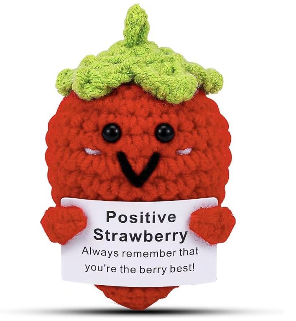 Emotional Support Handwoven Crochet Knitted Toys Flower Keychain Graduation Gift Christmas Day Gift