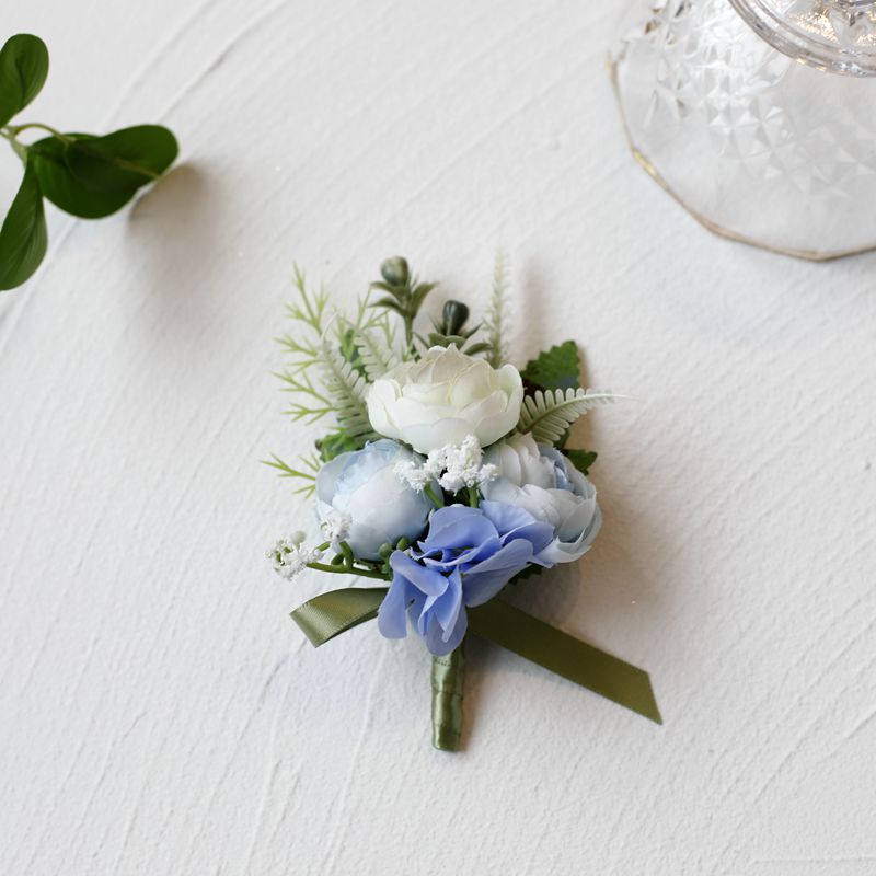 Corsage Wrist Boutonnieres Bridesmaid Bracelet Flower Girl Wedding Hand Flowers Bridegroom